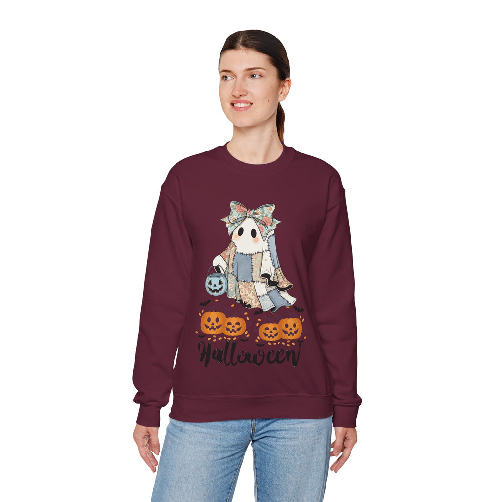 Halloween Ghost & Pumpkins Sweatshirt