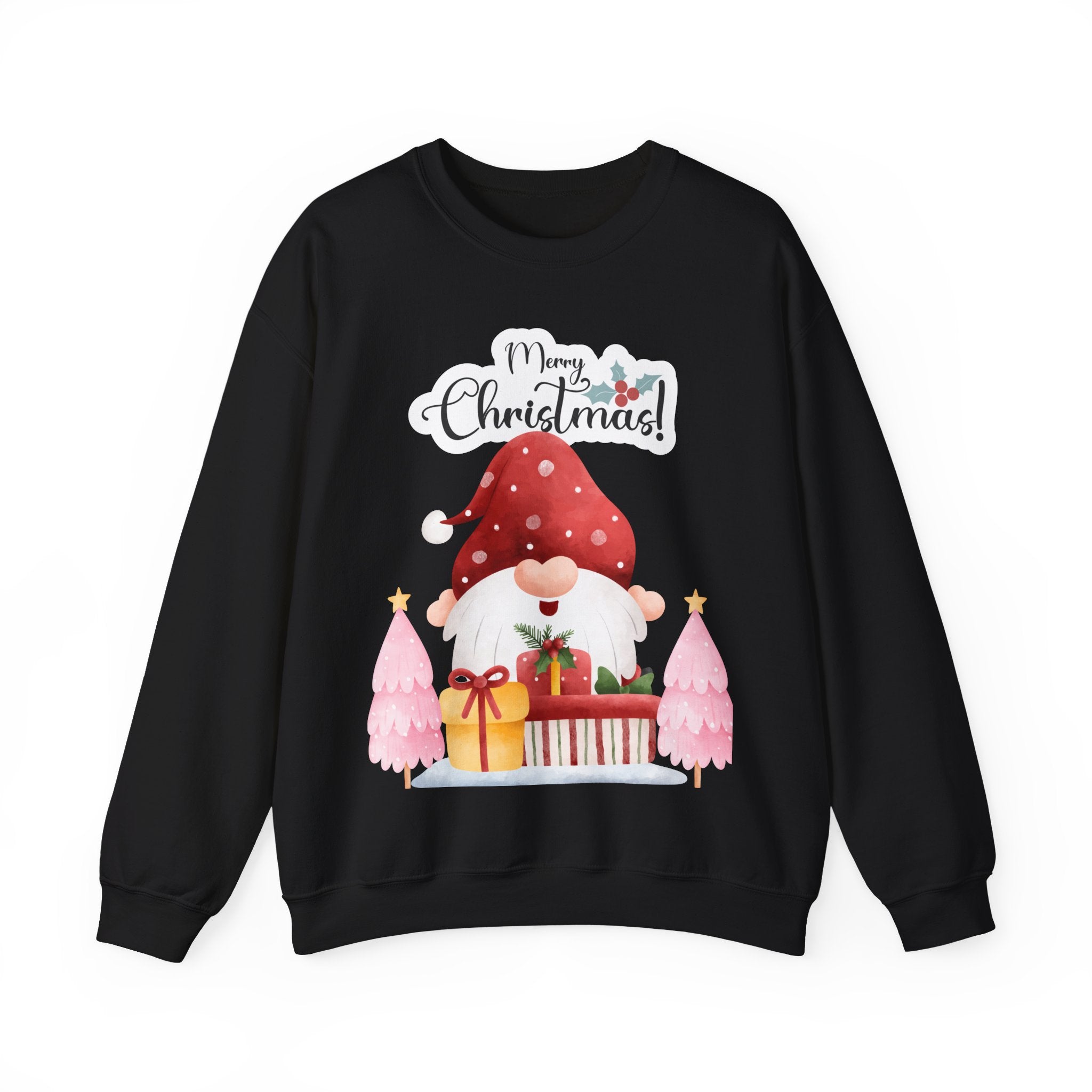 “Merry Christmas Gnome” Sweatshirt – Cute Holiday Gifts & Festive Cheer Pullover 2025