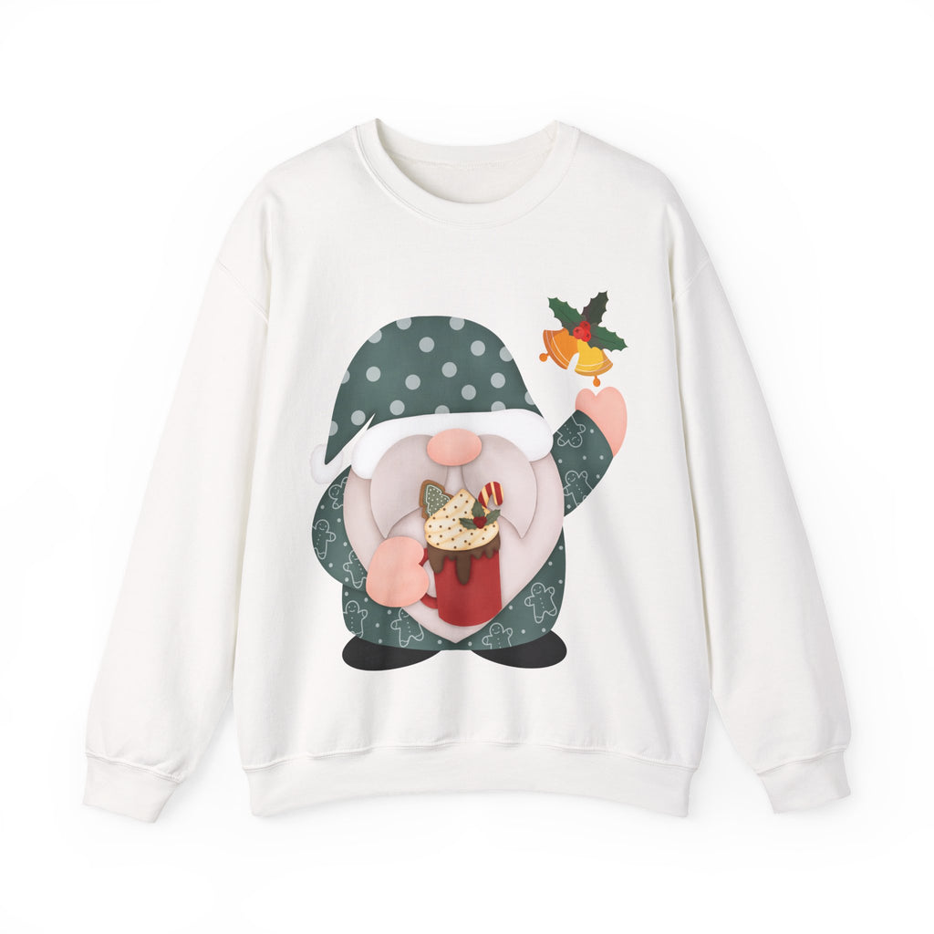 Christmas Gnome Sweatshirt – Cute Cocoa Cup Gnome Holiday Pullover