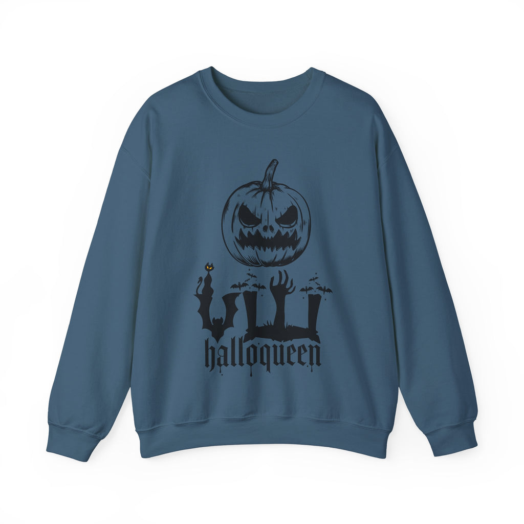 Halloween Sweatshirt - pumpkin and zombie hands