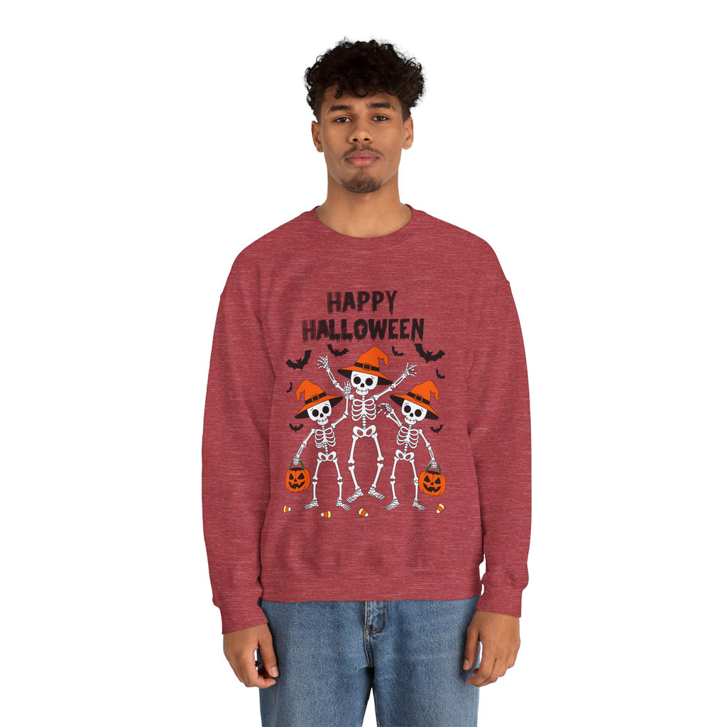 Halloween Sweatshirt - Cute Skeletons