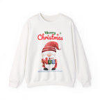 Merry Christmas Gnome Sweatshirt – Cute Santa Holding “Noel” Gift Design
