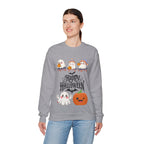 Cute Ghost & Pumpkin Halloween Sweatshirt