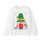 Christmas Girl Gnome Sweatshirt – Cute Green Hat Winter Holiday Pullover