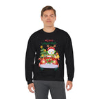 “Merry Christmas Snowman” Sweatshirt – Cute Holiday Pullover for Joyful Winter Days