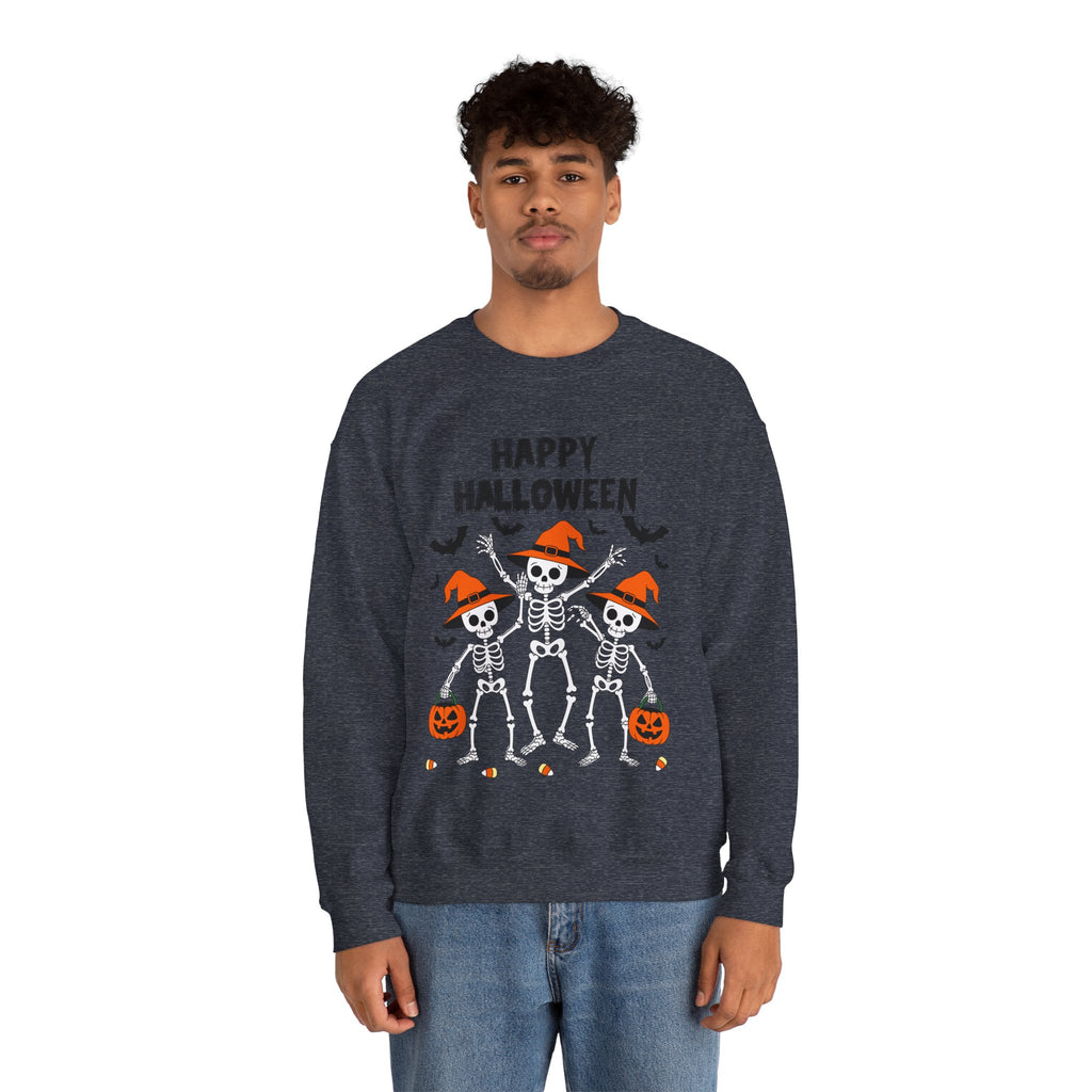 Halloween Sweatshirt - Cute Skeletons
