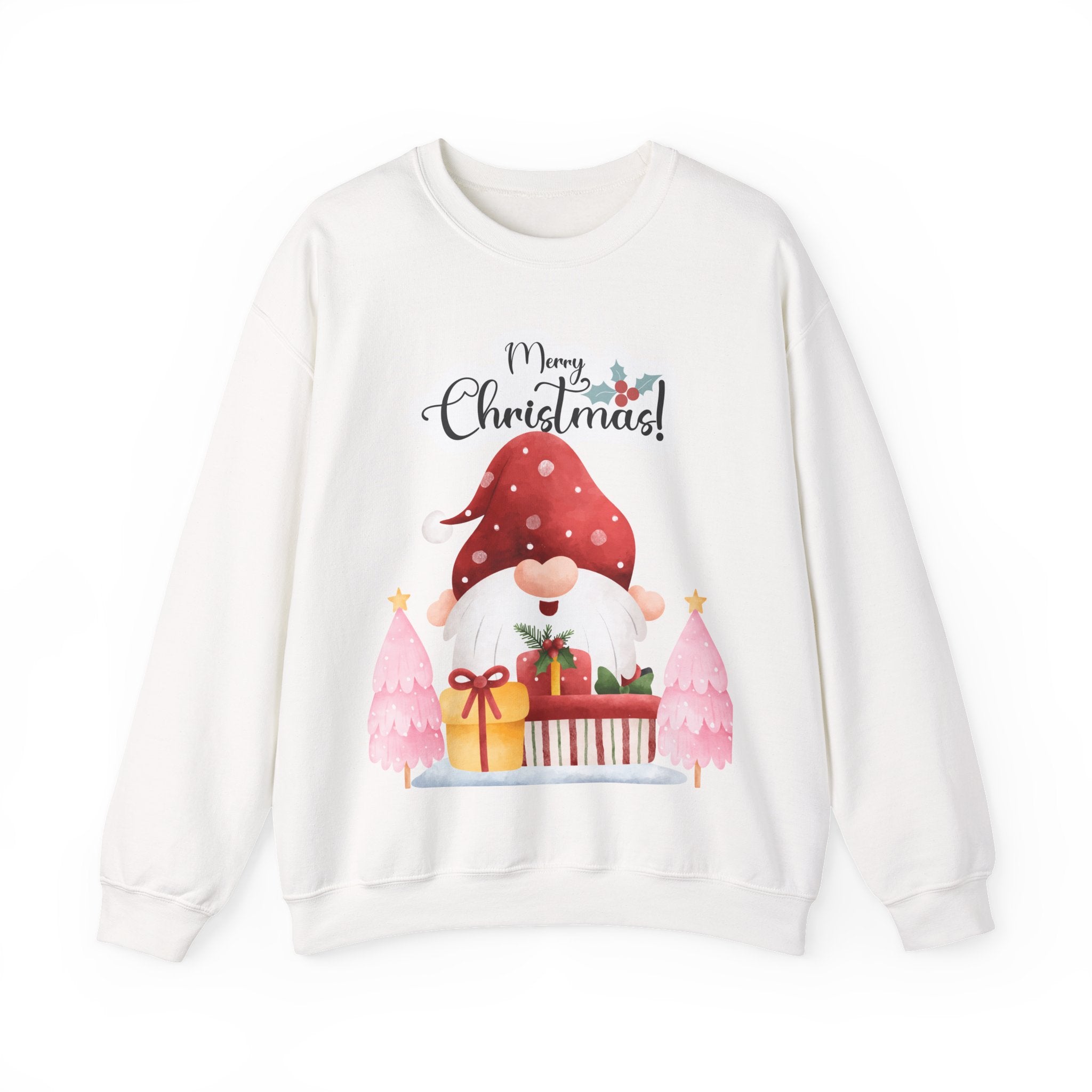 “Merry Christmas Gnome” Sweatshirt – Cute Holiday Gifts & Festive Cheer Pullover 2025