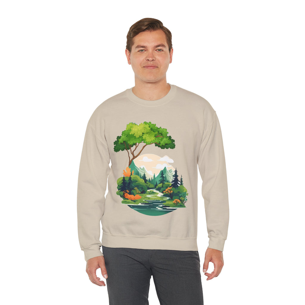 Peaceful Forest Stream Sweatshirt
