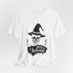 Skull Witch Hat Halloween T-Shirt
