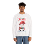Merry Christmas Gnome Sweatshirt – Cute Santa Holding “Noel” Gift Design