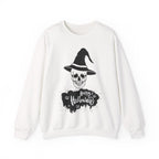 Skull Witch Hat Halloween Sweatshirt