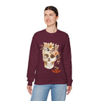 Halloween Floral Skull Sweatshirt