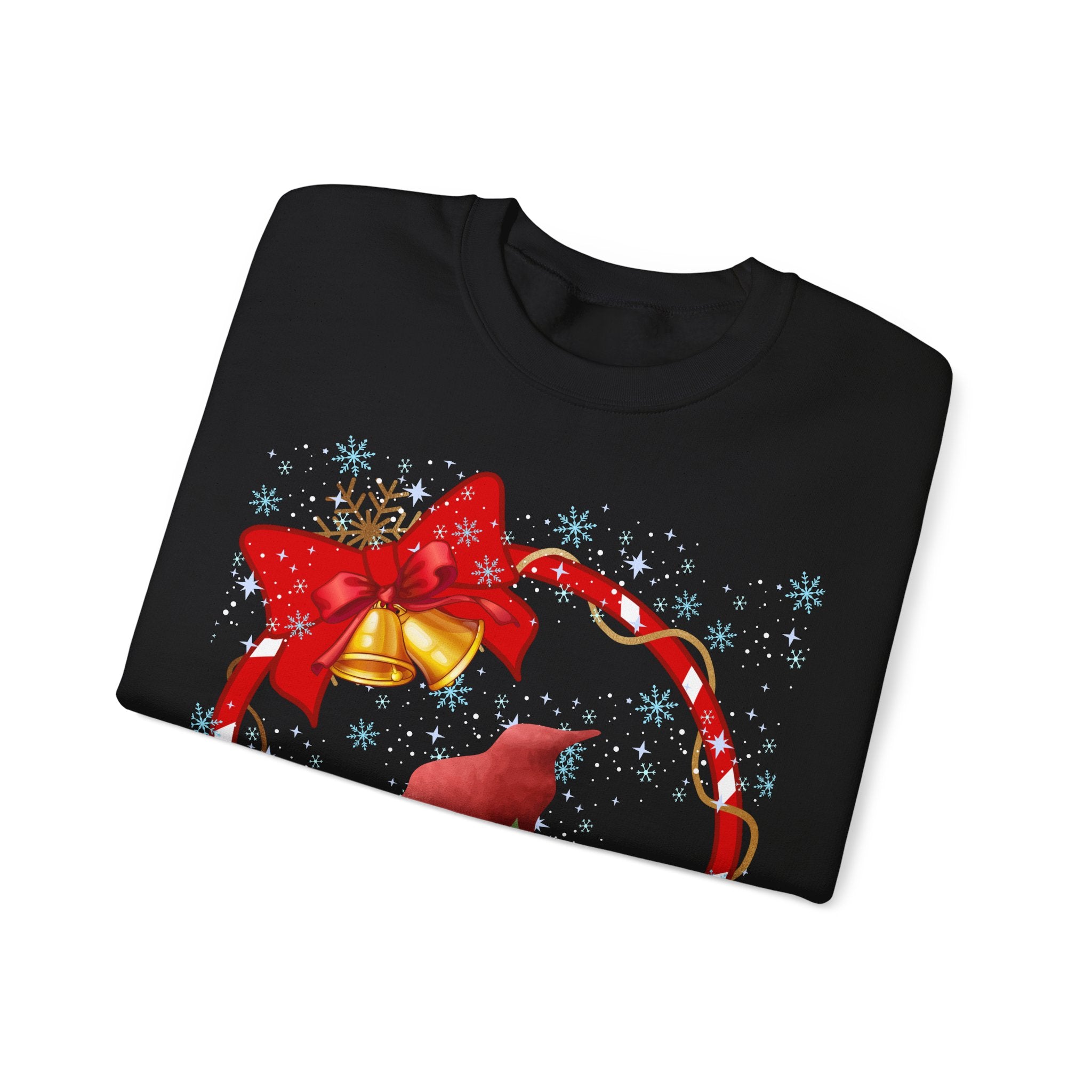 Christmas Gnome Sweatshirt – Festive Red Wreath & Santa Gnome Design